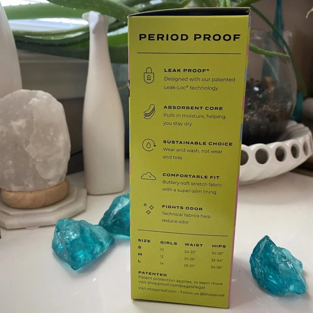 PROOF TEEN BRIEF ABSOLUTELY PERIOD UNDERWEAR SIZE MEDIUM (NEW WITH TAGS)